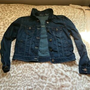 American Eagle Outfitters Dark Blue Denim Jacket